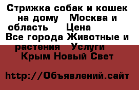 Стрижка собак и кошек на дому.  Москва и область.  › Цена ­ 1 200 - Все города Животные и растения » Услуги   . Крым,Новый Свет